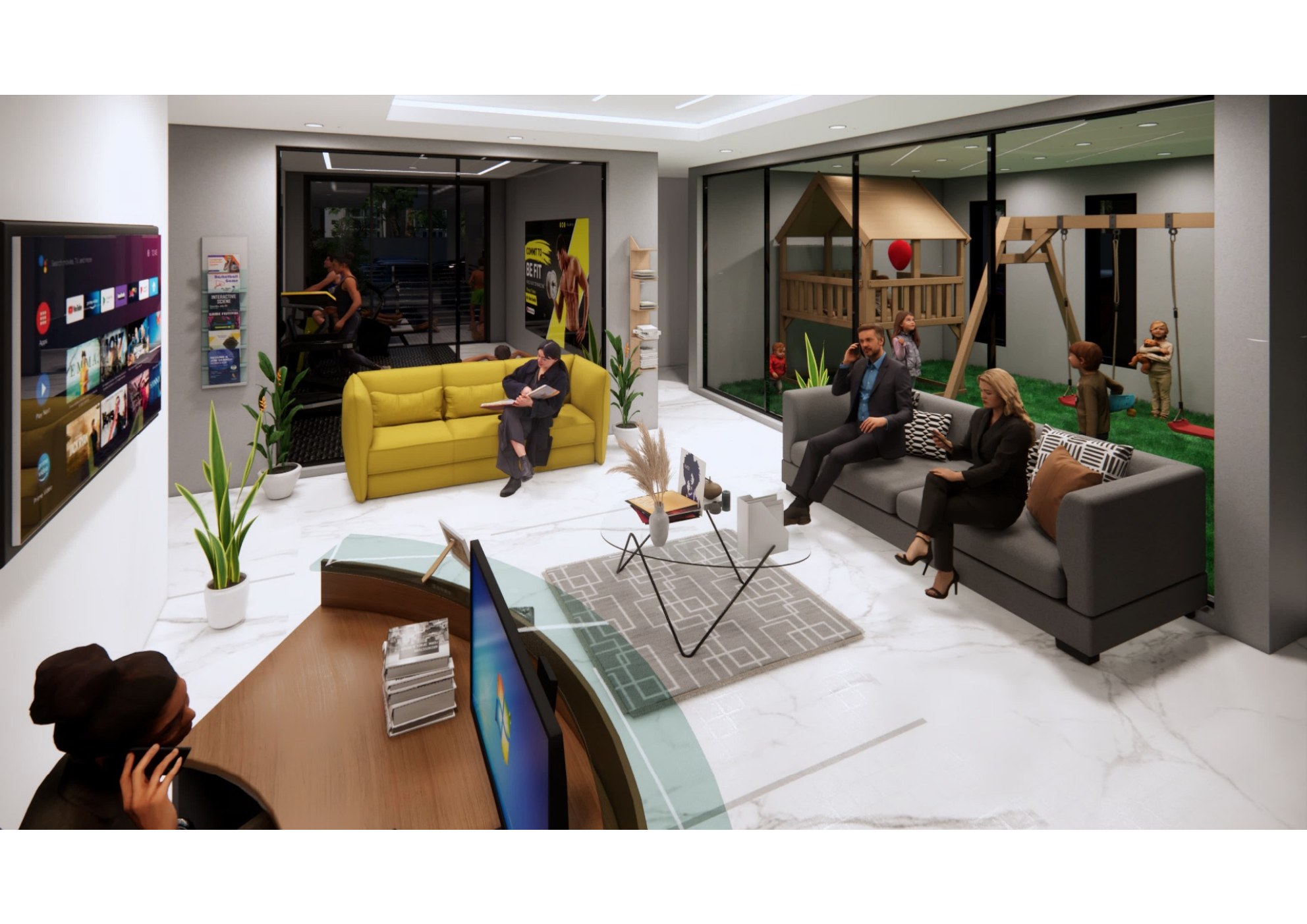 Avata Homes lobby and amenities