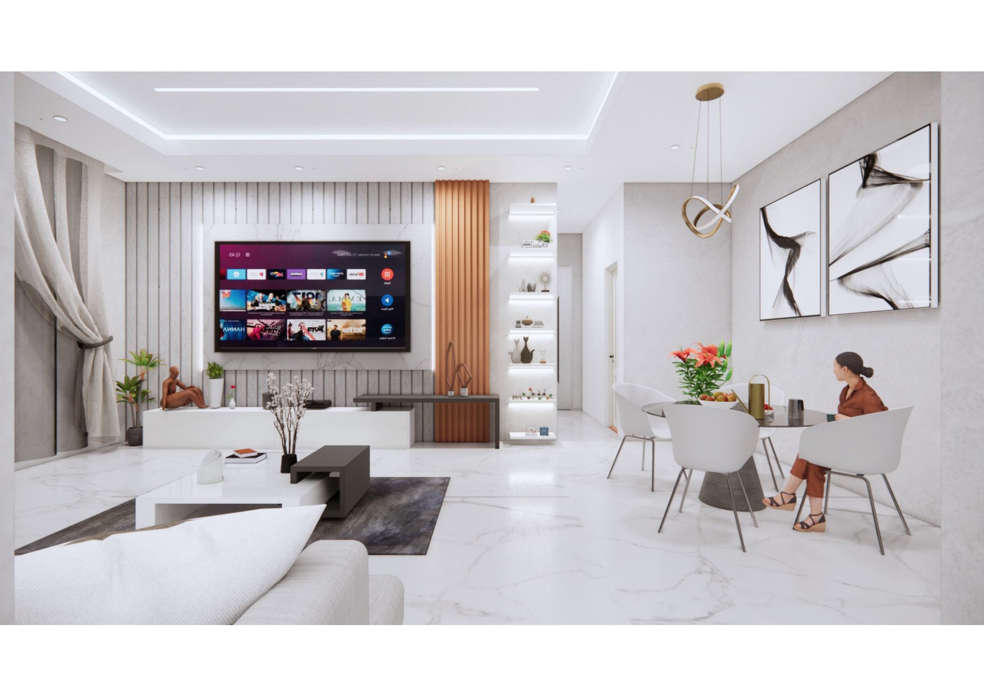 TV Wall Display Shelving
