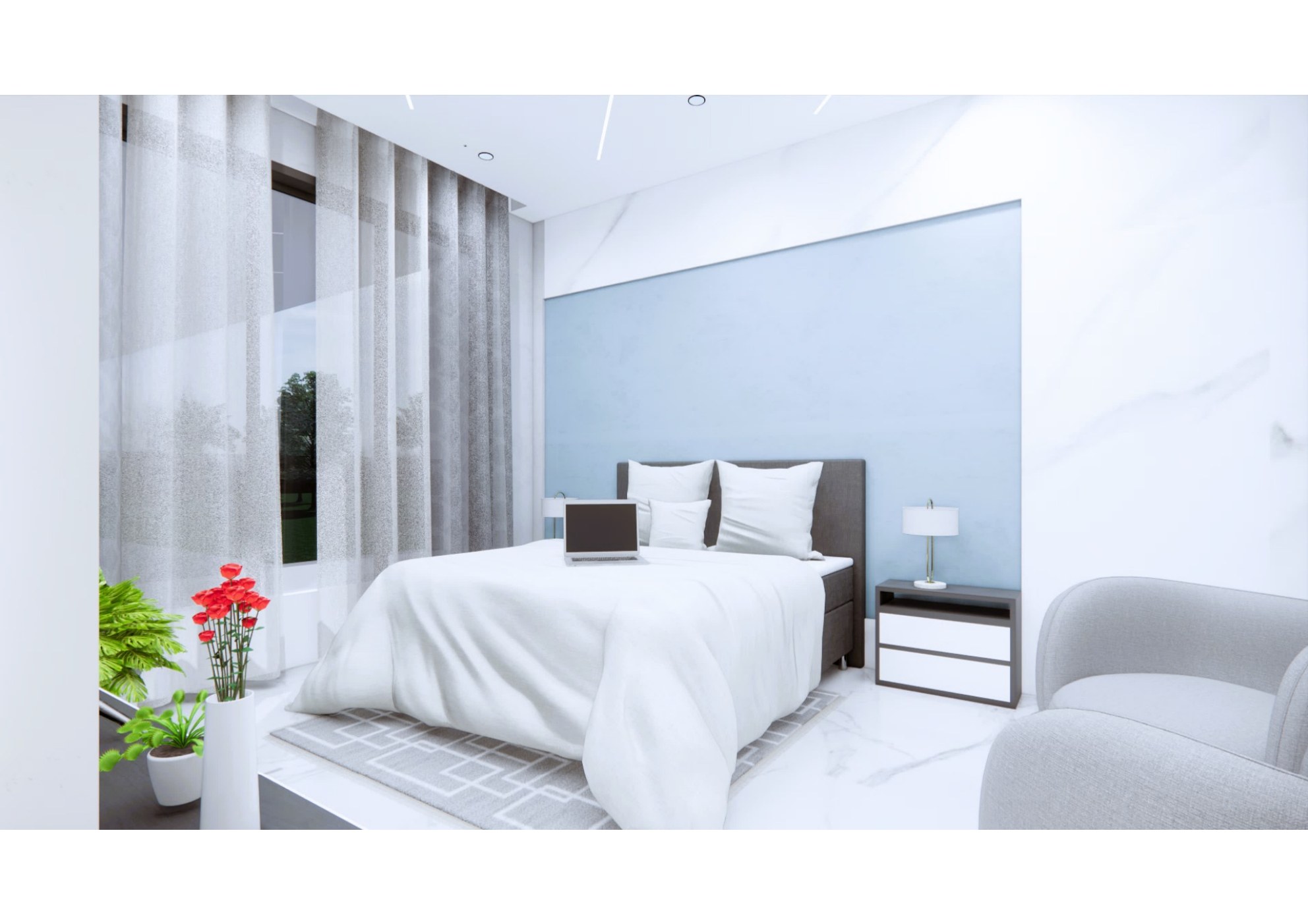 Soft Morning Light Bedroom